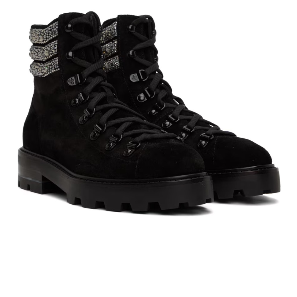 JIMMY CHOO Black Eshe Boots Sz 36 NWT